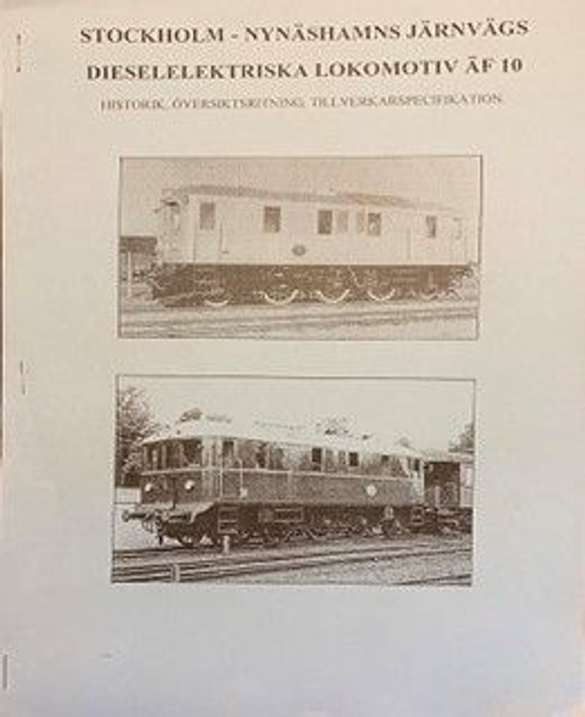 STOCKHOLM—NYNÄSHAMNS JÄRNVÄGS DISELELEKTRISKA LOKOMOTIV  SNJ ÄF 10