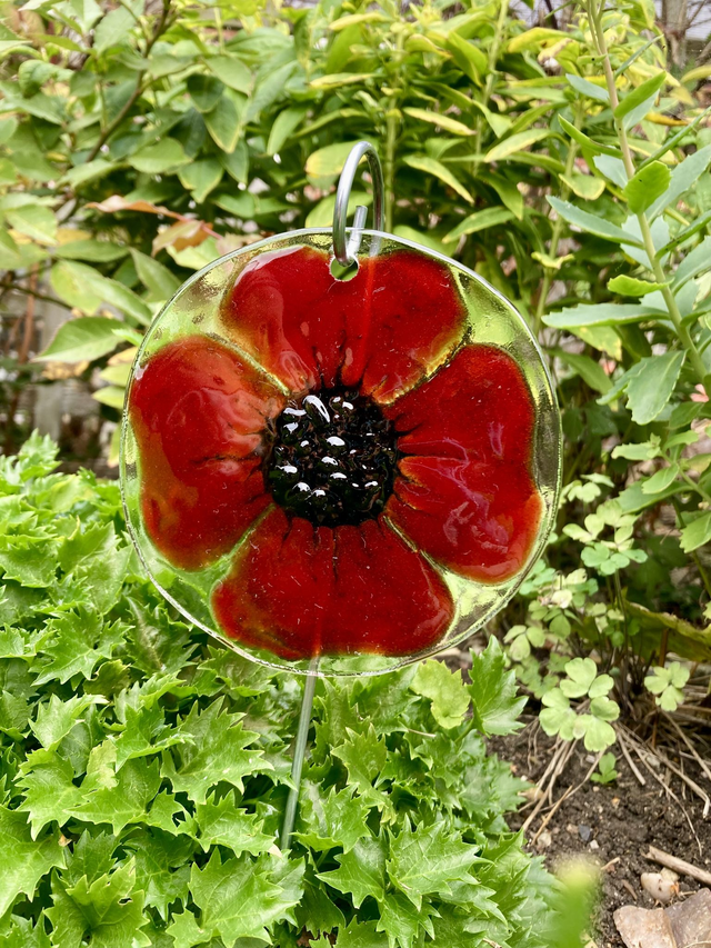 Poppy suncatcher