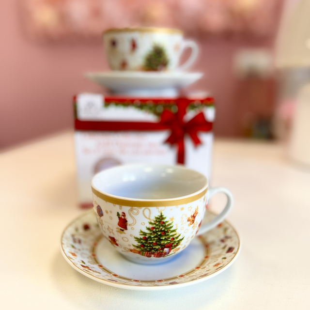Set due tazze da the Noel