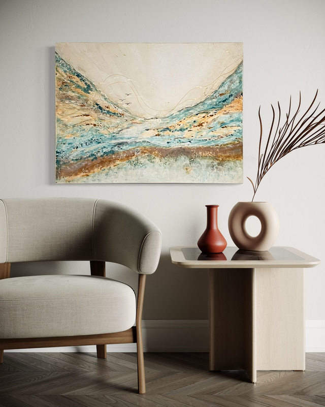 Fly Away - Art abstrait contemporain - paysage abstrait - grand format