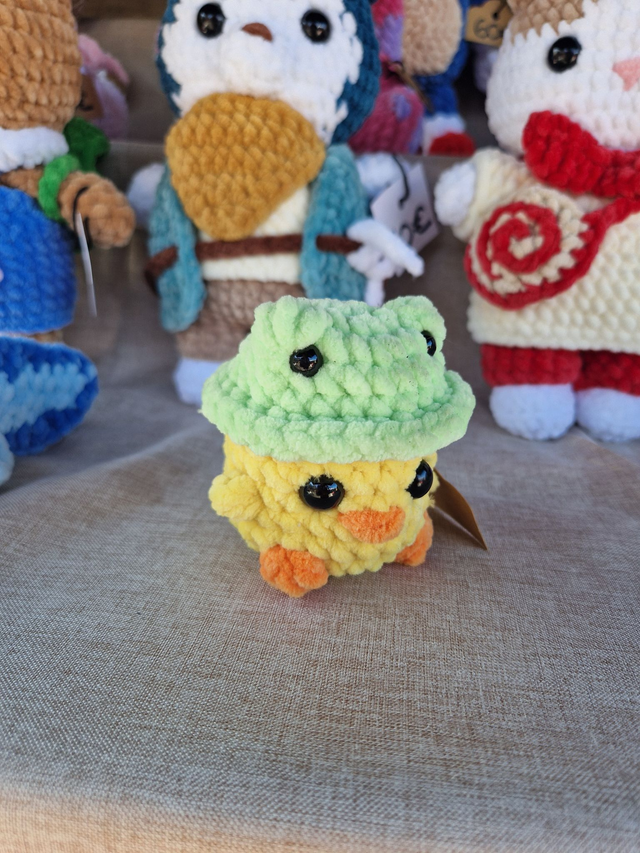 Petit Poussin et son Chapeau Grenouille