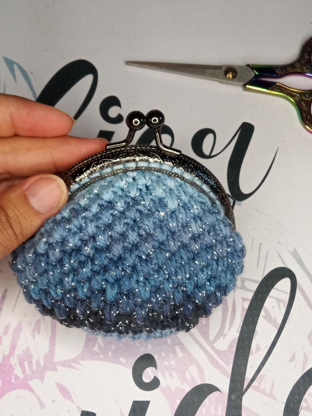 Porte monnaie bleu 