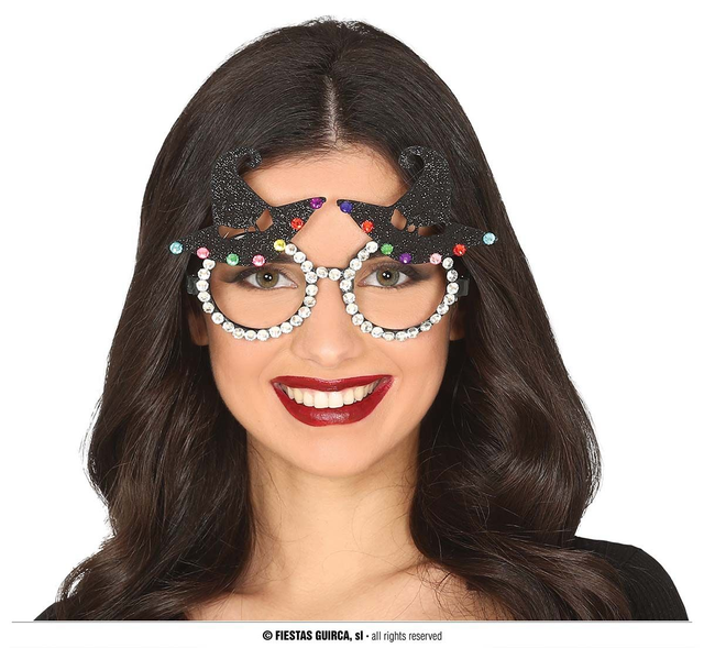 OCCHIALI CAPPELLI STREGA CON LUSTRINI