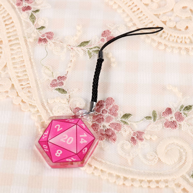 D20 Dice | Acrylic Phone Charm
