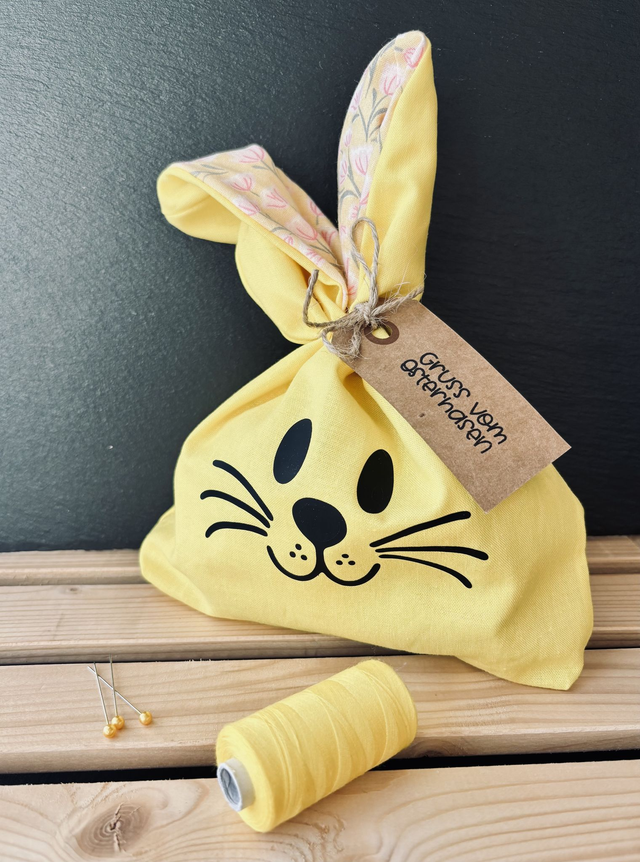 Osterhasenbeutel gelb