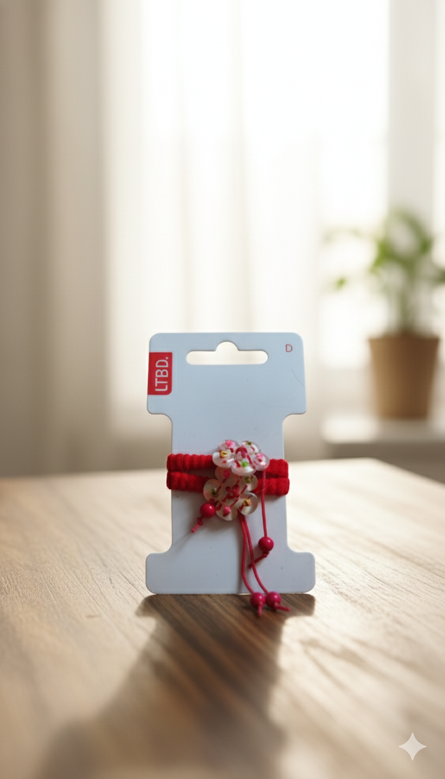 Elastiques rouge et rose