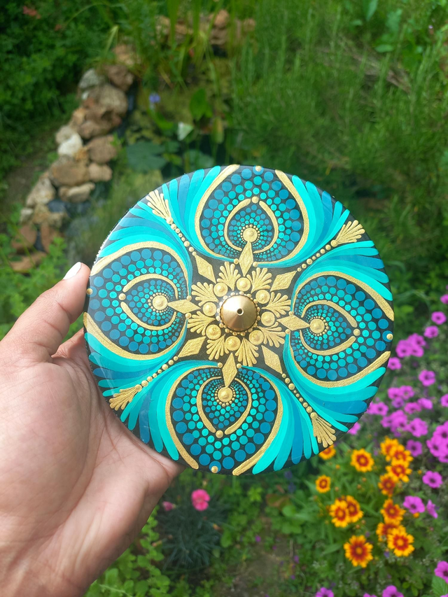 Porte-encens 15 cm &quot;Turquoise&quot;