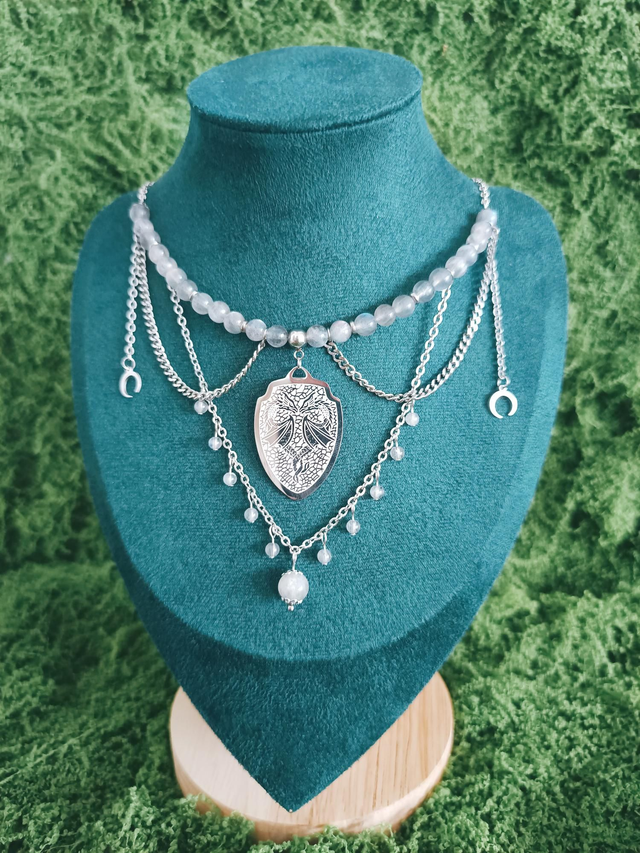 COLLIER - MOON DRAGON (pièce unique)