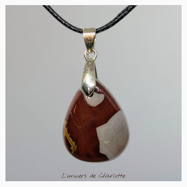 Pendentif &quot;Jaspe nooréna&quot; PN-077