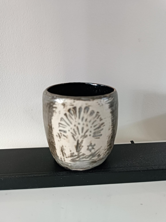 Bol  tasse scraffito moyen 