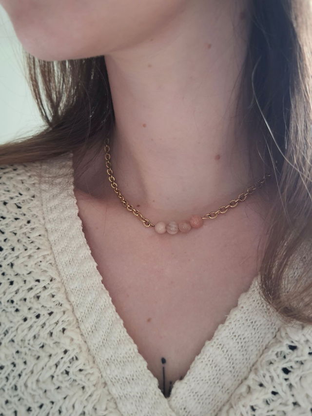 Collier Pierre de lune - Déesse