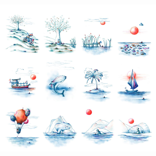 Calendrier perpétuel pour histoire d'amour intemporelle