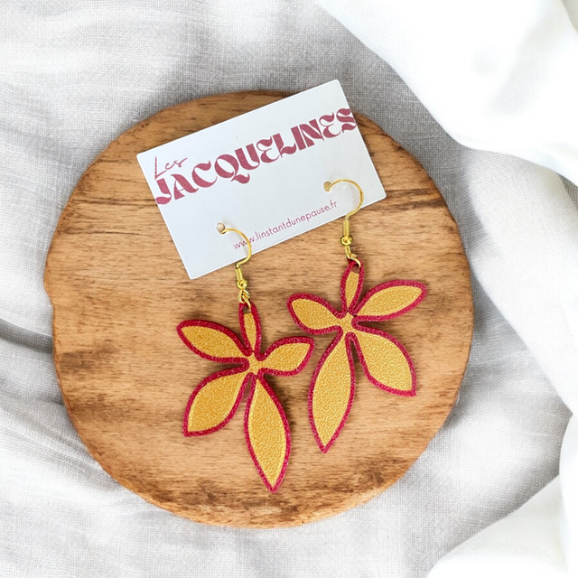 Boucles d’oreilles "Fleur Tropicale"