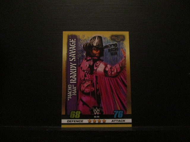 "Macho Man" Randy Savage - Hall Of Fame Slam Attax 10th Edition Original Trading Card #270