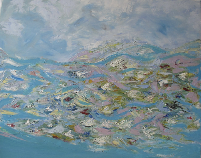 ART OIL ON CANVAS - FLOCK