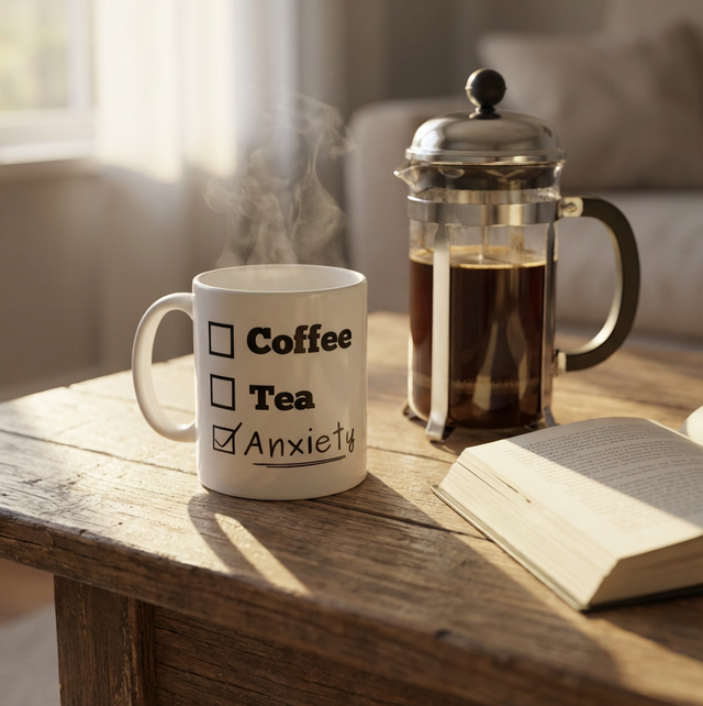 Coffee, Tea, Anxiety - 11oz Mug