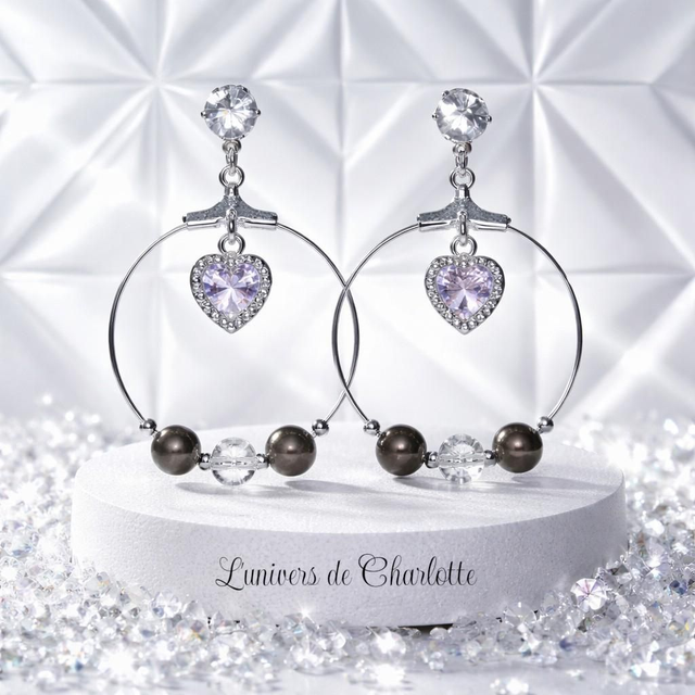 Boucles d'oreilles "Pyrite" BO-166