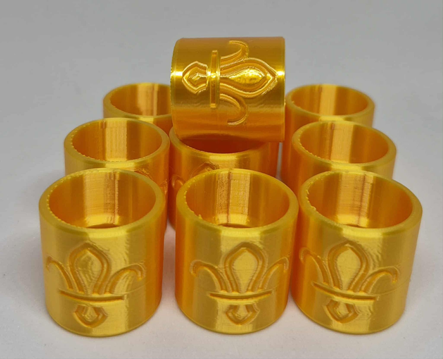 Woggle - Gloss - Gold - 10 Pack
