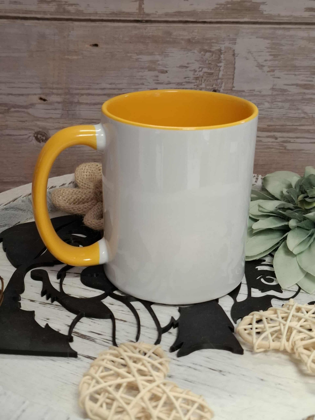 Mug jaune à personnaliser