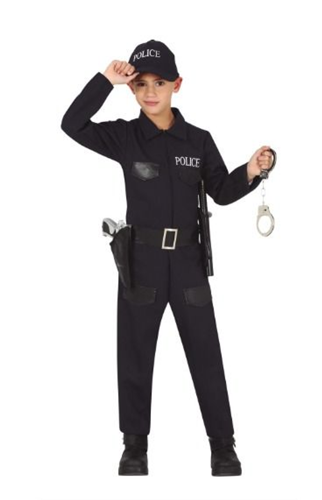 CARNEVALE , COSTUME POLICE  7/9 ANNI