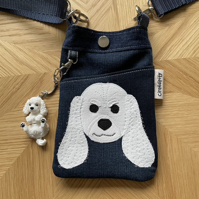Dotty spaniel phone pouch
