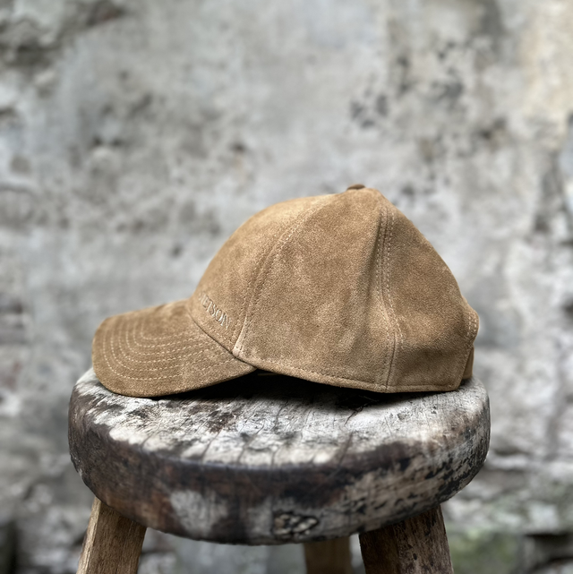 Stetson Baseball Cap Calf Split Bruin 