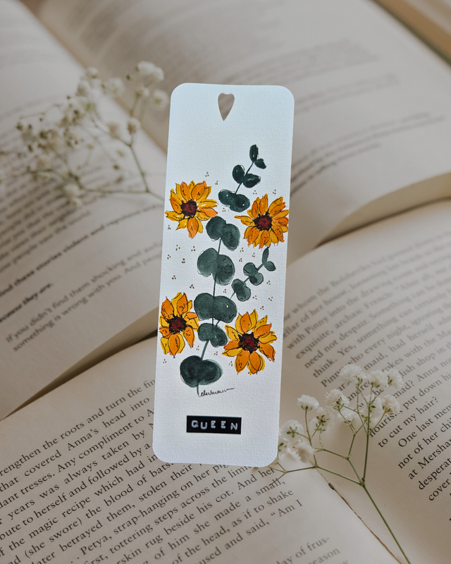 Marque-page à l&#039;aquarelle - QUEEN - plusieurs options