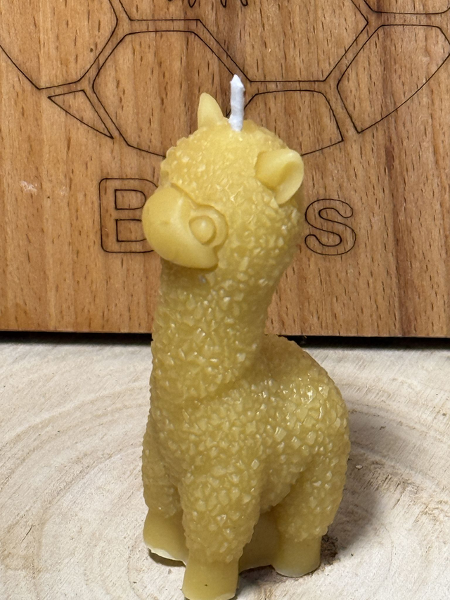 Llama Shaped Candle - 100% Beeswax