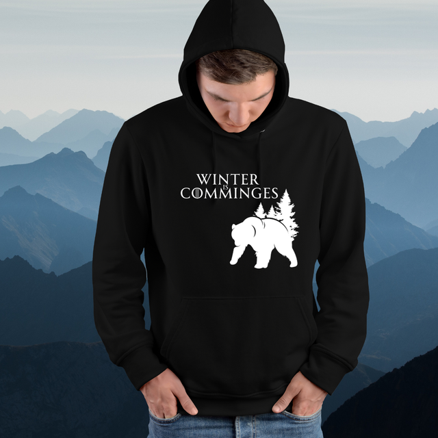Sweat à capuche Winter is Comminges Ours