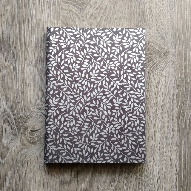 Carnet Lokta Feuilles argentées