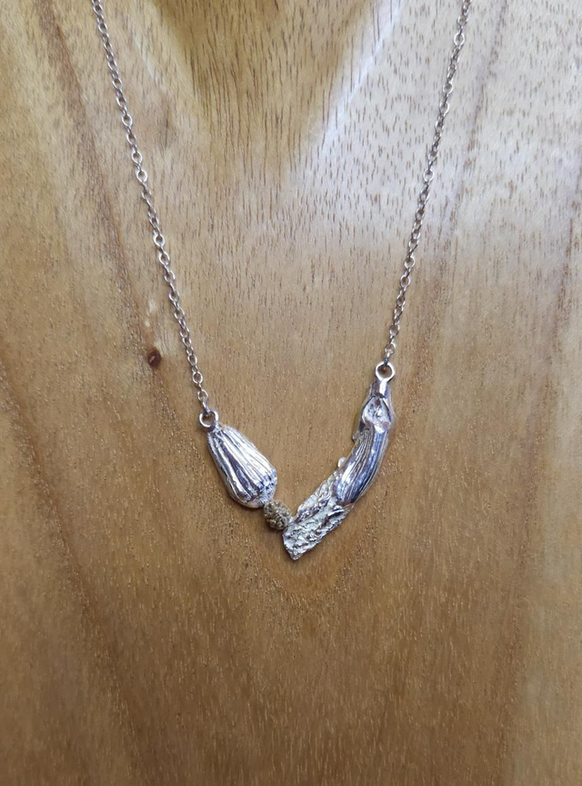 Hogweed, Dandelion bud and bronze Blackberry