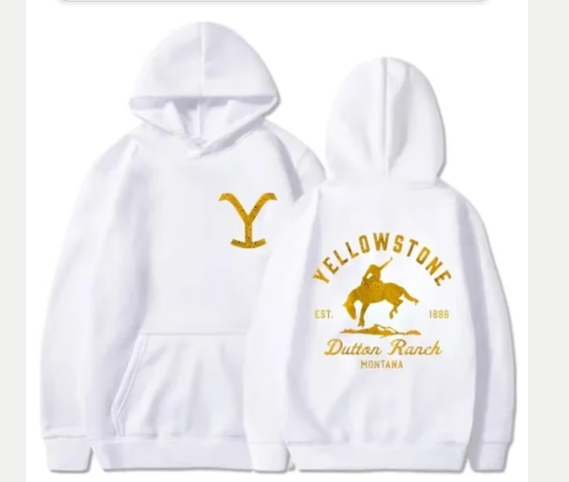 Luxe hoodie / capuchon trui Yellostone Dutton Ranch