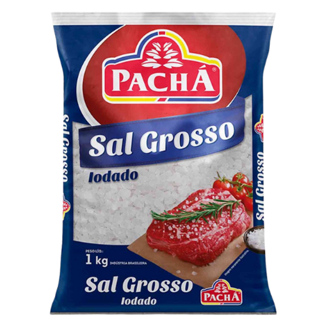 Sal grosso iodado 1 kg- Pacha