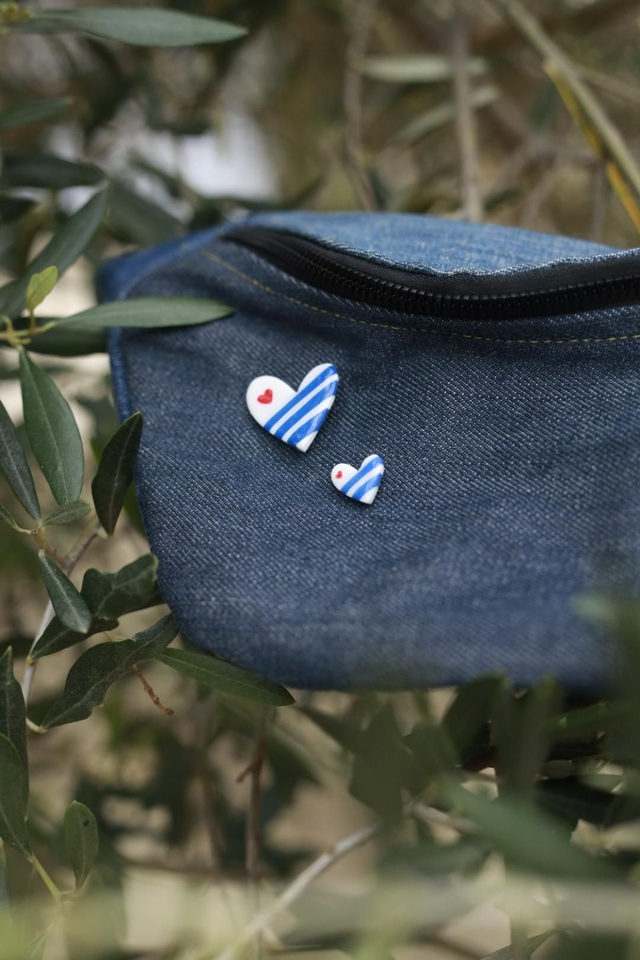 Pin&#039;s Cœur Marinière 