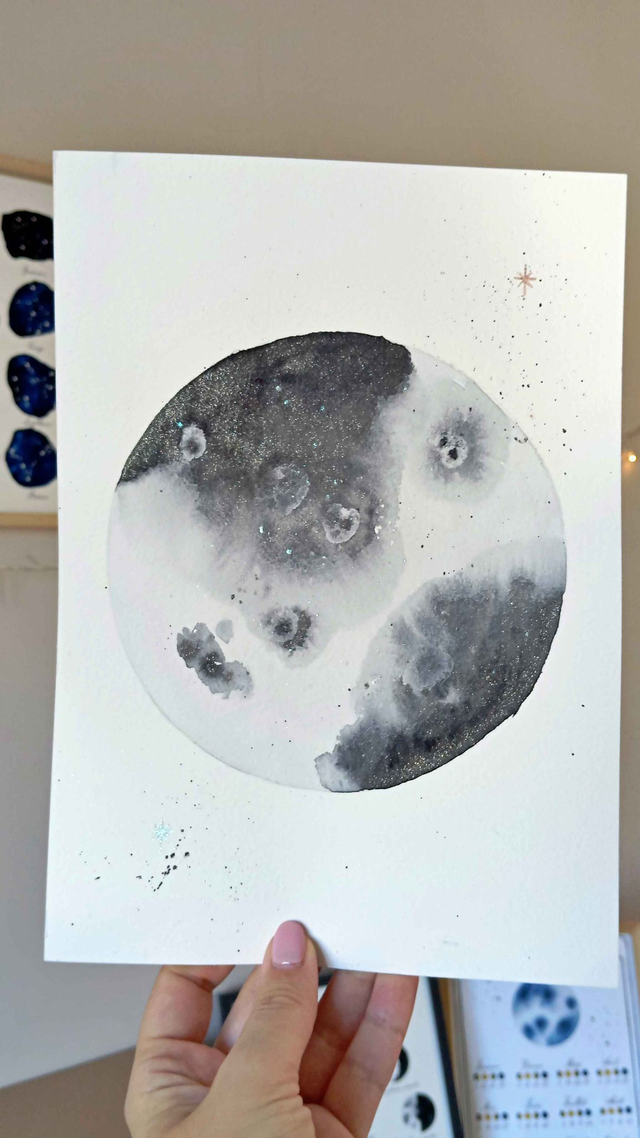 Lune Noire pailletée 