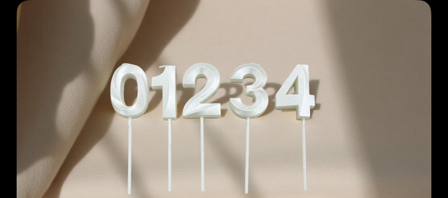 Bougie Anniversaire Blanche 