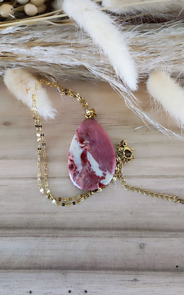 Pendentif "Isis" Jaspe rouge