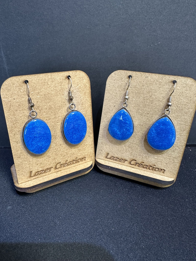 Boucles d'oreilles bois