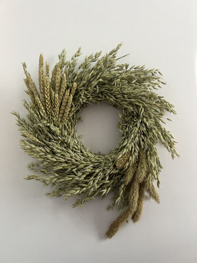 Couronne murale avoine blé et sétaire