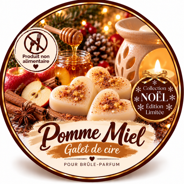 Galet de cire - Pomme Miel