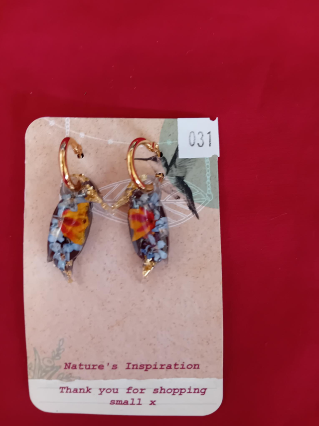031 - Bird hoop earings - Nature Inspiration