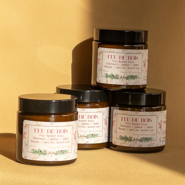 Bougie Feu de bois