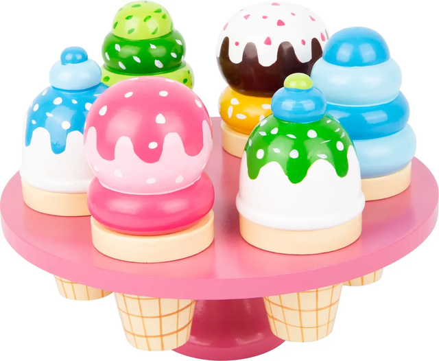 Wooden Ice Cream Cones Stand