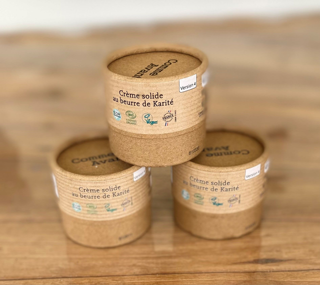 Crème Solide au Beurre de Karité – Certifiée Bio COSMOS Organic