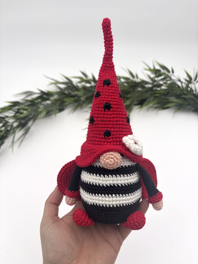 Ladybug gnome