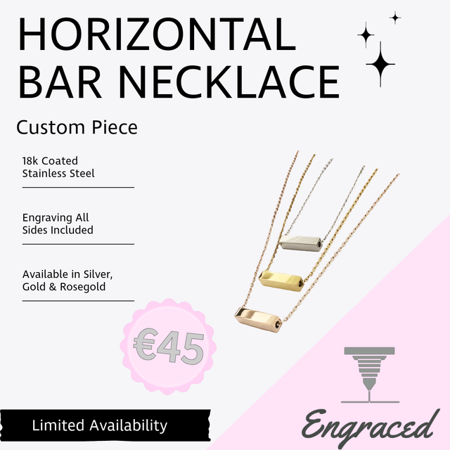 Mini Bar Necklace Gold