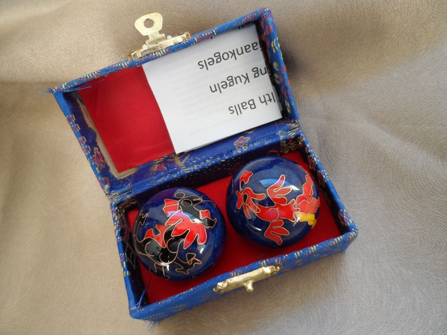 Boules de Santé Qi Gong Phénix dragon bleu