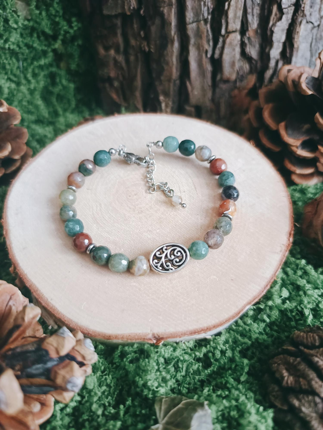 BRACELET - HARMONIE SYLVESTRE (agate indienne)