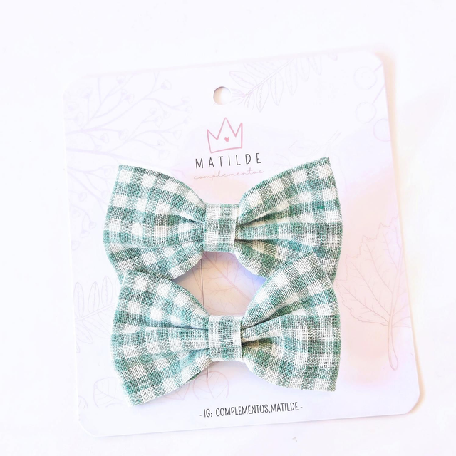 Pinza Par Verde Cuadrille