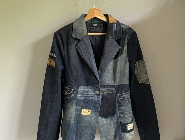 Veste en jean recyclé 